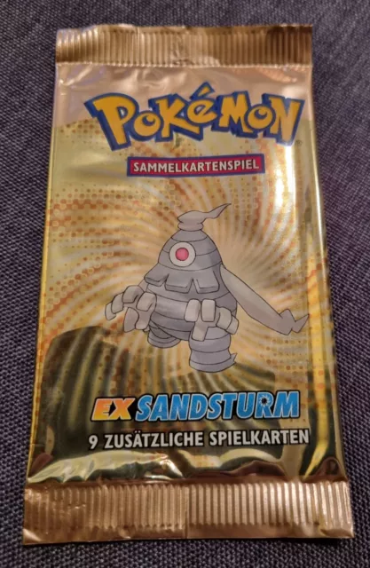 Pokemon Ex Sandsturm Booster Pack - LEER - deutsch - sauber geöffnet