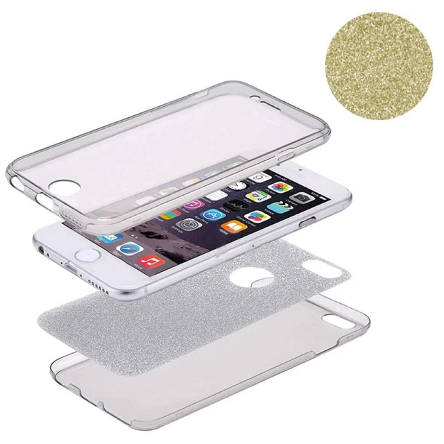 Full Étui TPU pour Apple IPHONE XS Etui Coque Portable Scintillant Pare-Chocs Or