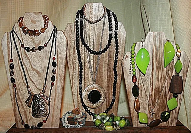 Large lot of  Beautiful Boho Costume Jewelry Necklaces Earrings Bracelets Pin