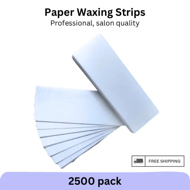 2500x Professional Paper Wax Strips Salon Leg Body Bikini Face Waxing Non Woven