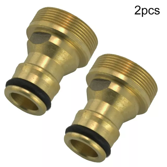 2pcs Kitchen Mixer Tap To Garden Hose Pipe Connector Adapter Indoor Tool Kit New