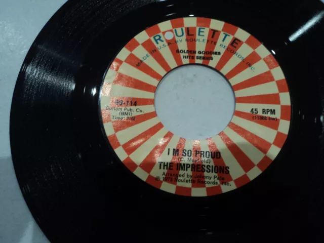 The Impressions - I'm so proud - RARE US Soul pressing