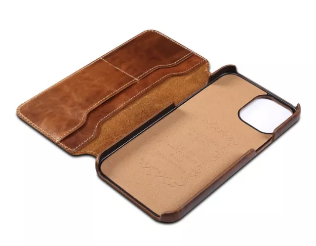 Flip Genuine Leather Wallet Case Cover f iPhone 11 pro max 12 Pro max Xr XS