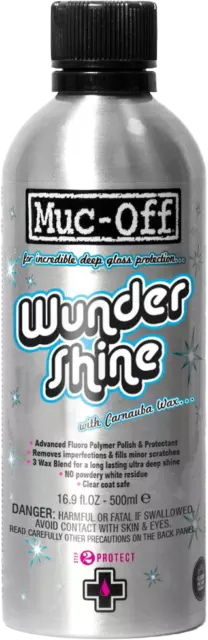 MUC-OFF WUNDER SHINE Protectant, Scratch Filler, Repellant Gloss Wax 16.9 oz