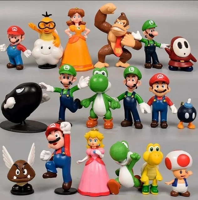 Super Mario - Figurine Géante Luigi 35cm En Blocs De Construction 8550 Pièces - PVC