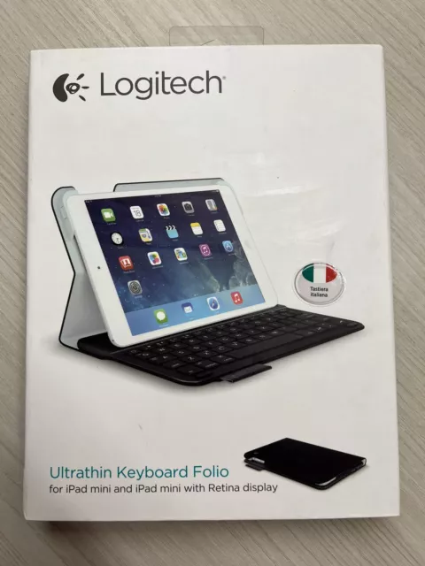 cover Logitech con tastiera 7.9" a libro Nero per iPad mini