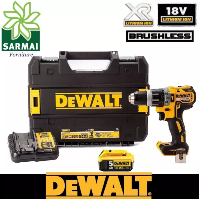 DeWALT DCD796P1 trapano avvitatore XR 18V percussione BRUSHLESS kit completo