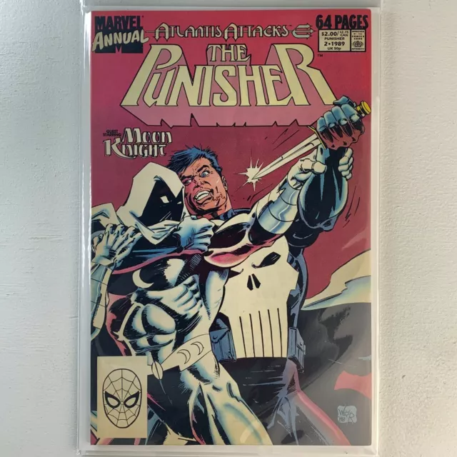 The Punisher Annual #2 (1989) 1st Battle Vs Moon Knight Disney+ Atlantis Attacks
