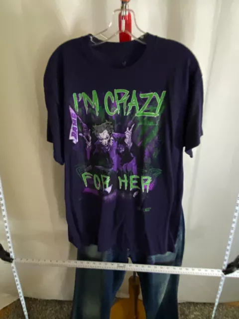 Six Flags Magic Mountain Im Crazy For Her Joker TEE T SHIRT Large L