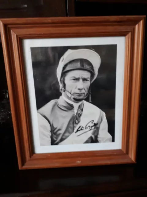 Picture, "LESTER PIGGOTT" signed by "LESTER"