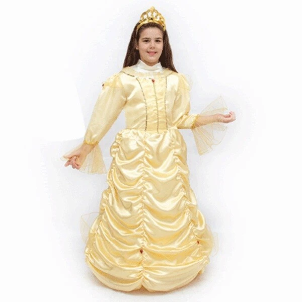 VESTITO COSTUME Maschera di CARNEVALE bambina - PRINCIPESSA BELLE p
