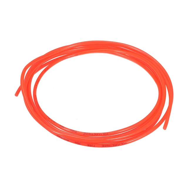 Neumática Aire Tubería, 4mm OD x 2.5mm ID 3 Metros (118") PU Poliuretano Naranja
