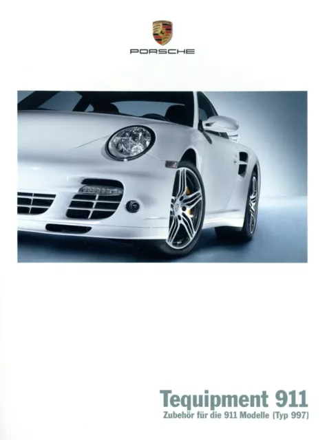 Porsche 911 Carrera 997 Tequipment 2007 5/07 D Zubehör Prospekt brochure Katalog