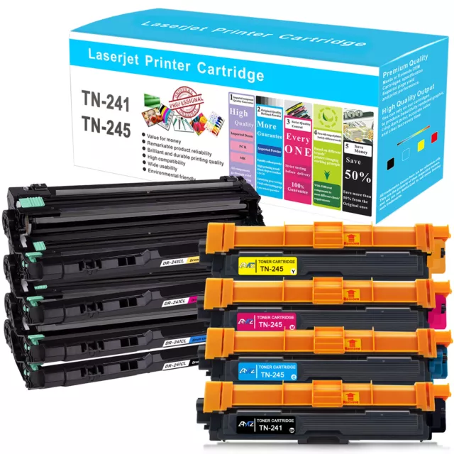 Toner für TN245 TN241 Brother MFC9332CDW HL3142CW DCP9022CDW MFC9142CDN DR-241CL