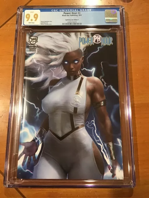 Power Hour #2 Shikarii Lightning Lady Storm Cosplay Trade CGC 🔥 9.9 🔥