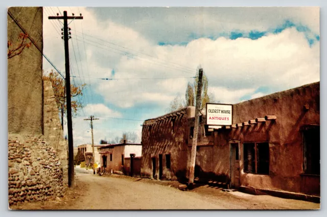 Santa Fe New Mexico~Oldest House In US~Pre-Spanish Indian Pueblo~Vintage PC