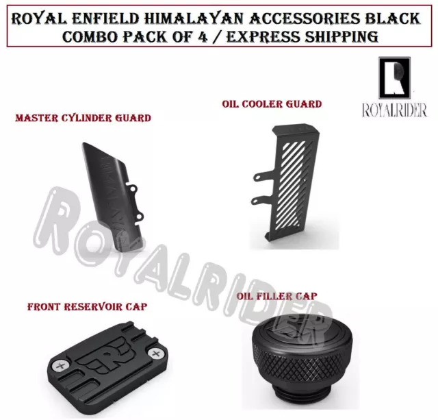 Royal Enfield Himalayan Accessories Black Combo Pack Of 4