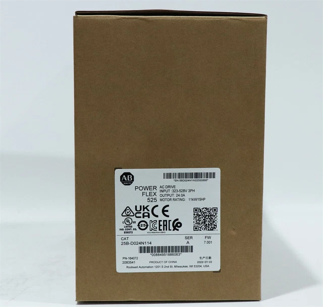 25B-D024N114 /A PowerFlex 525 Adjustable Frequency AC Drive DHL Fast Delivery