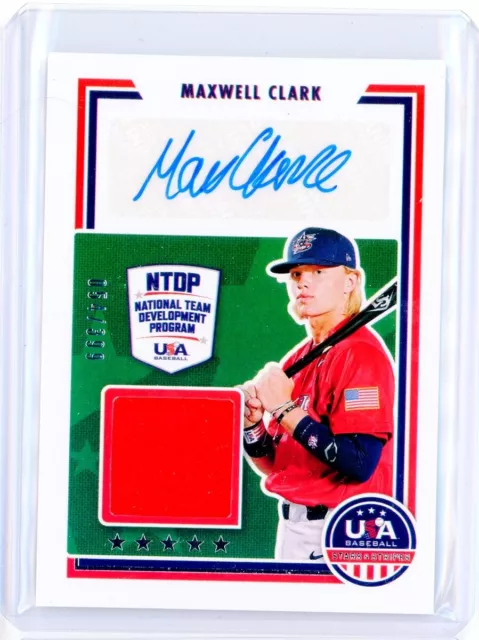 2022 Panini USA Stars & Stripes MAXWELL CLARK MAX GOLD Jersey AUTO RC 54/399