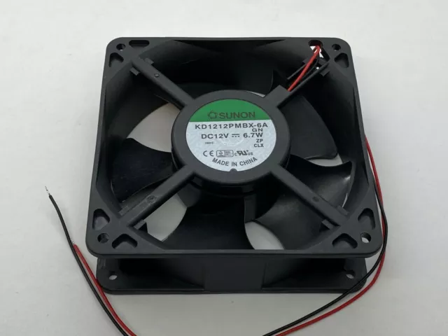 Sunon KD1212PMBX-6A.GN, Ball bearing axial fan,46.5cu.m/h 12Vdc