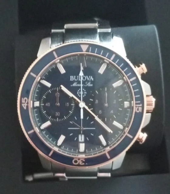 Bulova Orologio Cronografo Uomo 96B409 - Quarzo, Cinturino Acciaio, Quadrante Verde, 44mm - 5