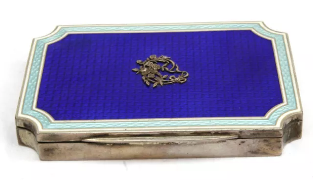 Magnificent 1900'S German 800 Enamel Silver Box