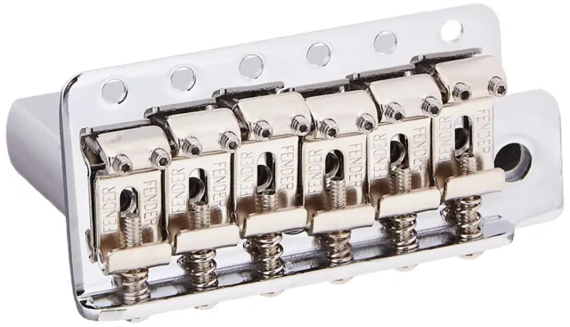 Genuine Fender Strat/Stratocaster Vintage 2-3/16" Spacing Tremolo Bridge, CHROME