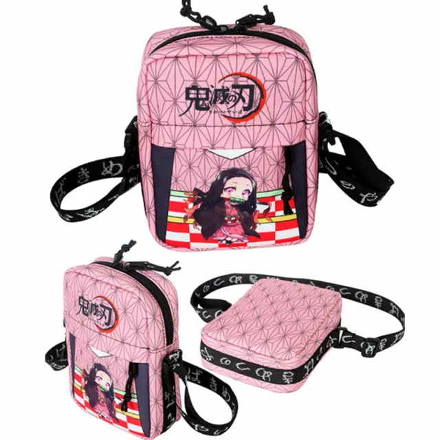 Anime Demon Slayer Kamado Nezuko Messenger Bag Women Girl Satchel Backpack Gifts