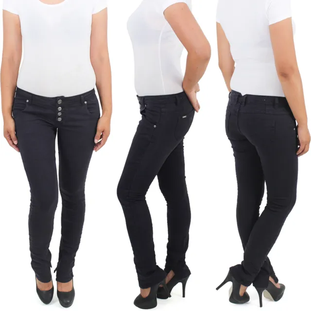 Damen Skinny Jeans Jeanshose Hüftjeans Röhrenjeans Stretchjean Slim Fit Hose