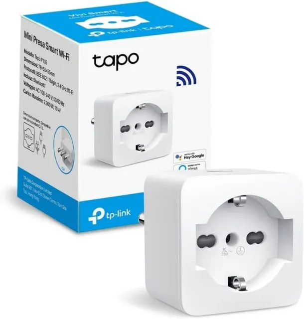 TP-Link Tapo P105 Presa Smart Italiana, WiFi Intelligente Smart Plug, Alexa