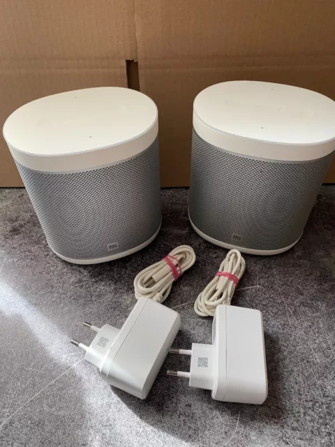 2 x Xiaomi Mi Smart Speaker  L09G Lautsprecher Weiß