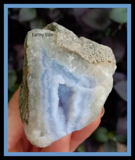 Blue Lace Agate Crystal Gemstone Raw Natural Untreated Specimen~ Healing Energy