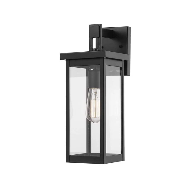 Millennium 2601-PBK Transitional One Light Outdoor Wall Bracket Finish, Powder
