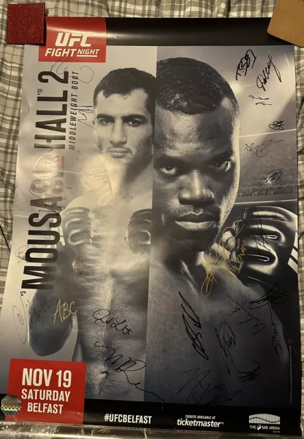 Ufc Belfast: Signed Event Poster!