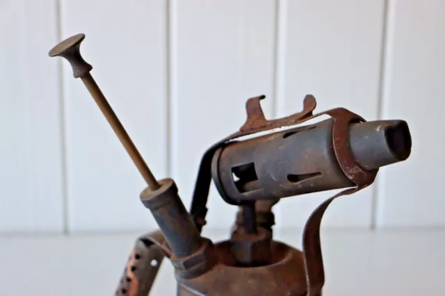 Antique Brass Flame Thrower / Blow Torch. Designed in Sweden, Made in Australia