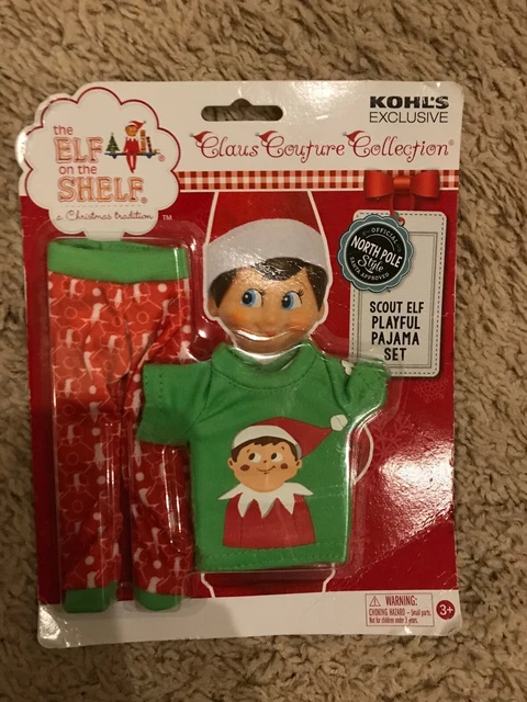 Elf on the Shelf Claus Couture Playful Pajama Set PJs 2 Piece Outfit Clothes