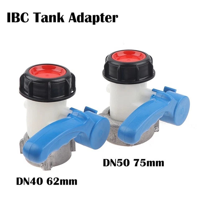 Adattatore serbatoio IBC lega di alluminio resistenza chimica alla corrosione DN40 DN50