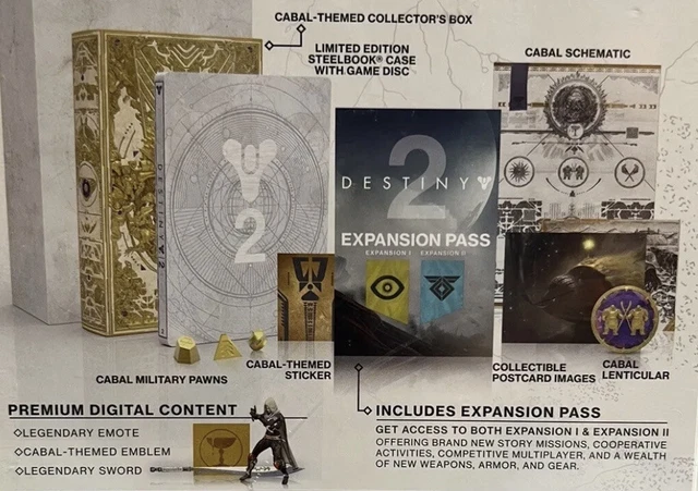 Destiny Uk Box DESTINY 2 CABAL Themed Collector's Box & SteelBook Limited Edition For ...