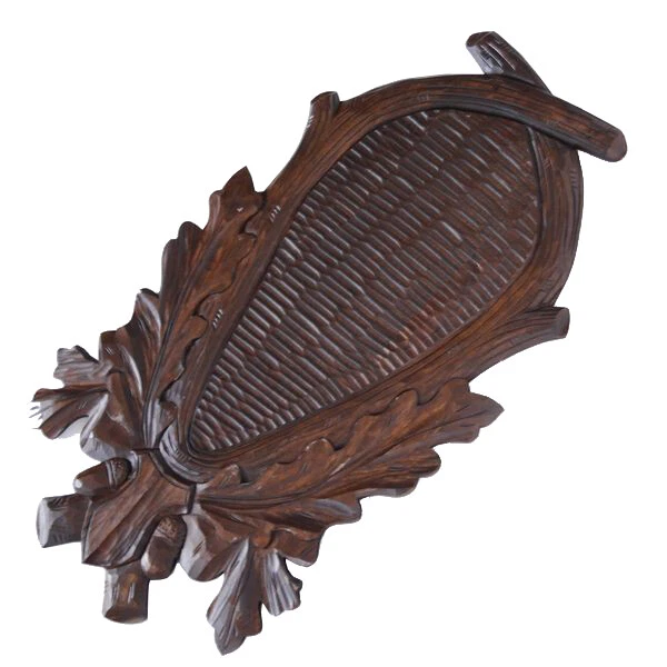 Escudo de Trofeo Tallado para Ciervo Rojo Asta de Ciervo Af 37CM X 18CM