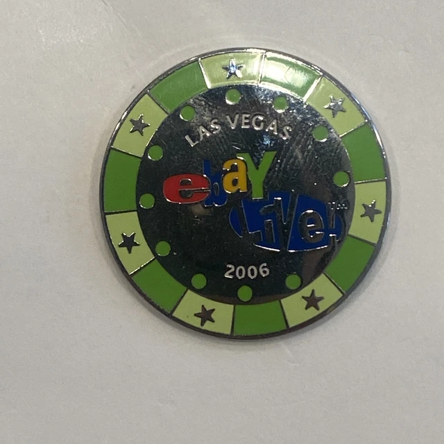eBay Live! Las Vegas 2006 Souvenir Swag Lapel Pins Mint condition Light Green