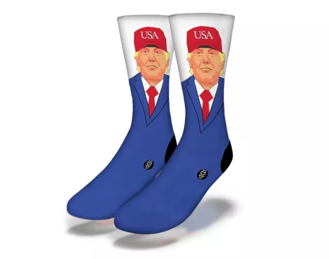 Brand New Adult Savvy Sox Donald Trump Hat Socks Limited Edition Release Osfa