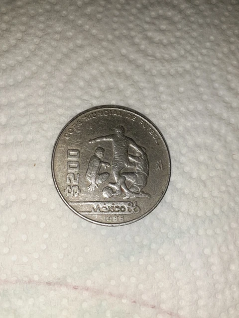 200 Pesos Copa Mundial De Futbol 1986 From Mexico.r