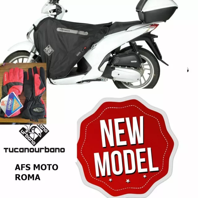 Termoscudo Coprigambe Tucano Urbano R185 Honda Sh 125/150 Anno 2017 + Guanti