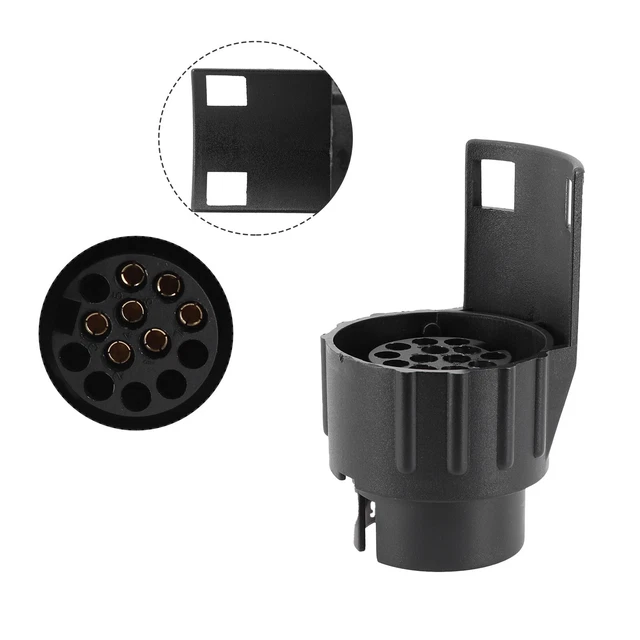 thumbnail image 2 of 13 To 7 Pin & 7 To 13 Pin Trailer Electrical Converter - Tow Bar Plug Adaptor Socket By ASC, UK Made 2 of 5