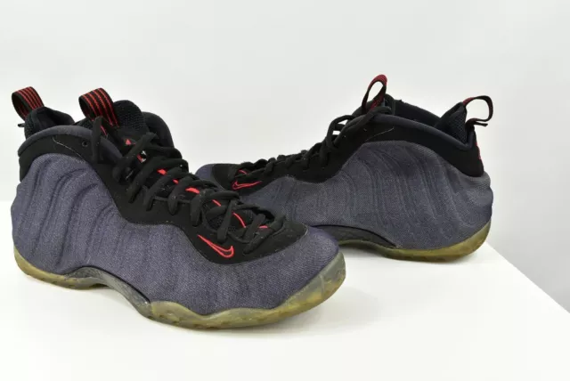 NIKE AIR FOAMPOSITE ONE Denim PENNY HARDAWAY Basketballschuhe GRÖSSE eur45 29cm