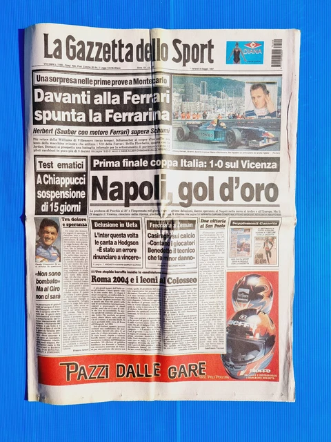 Gazetta Dello Sport Du 21 Mai 1971 – Gimondi, Brindisi, Ardale Dettori – Journal Italien Vintage