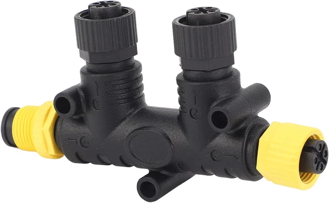 Adattatore A T NMEA 2000 Tonysa - Connettore 3 Porte M12 Per Reti Marine, Impermeabile IP67