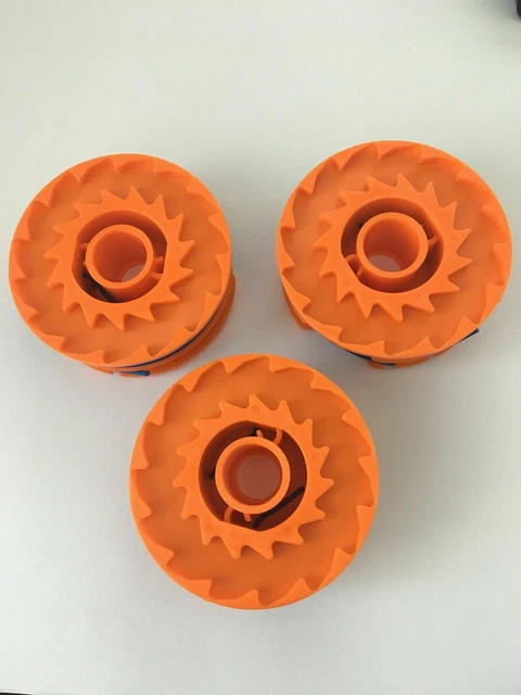 3 decespugliatori Spool & Line adatti a McGregor MET6032 MET4530 MET3525 Worx WG119E WX100