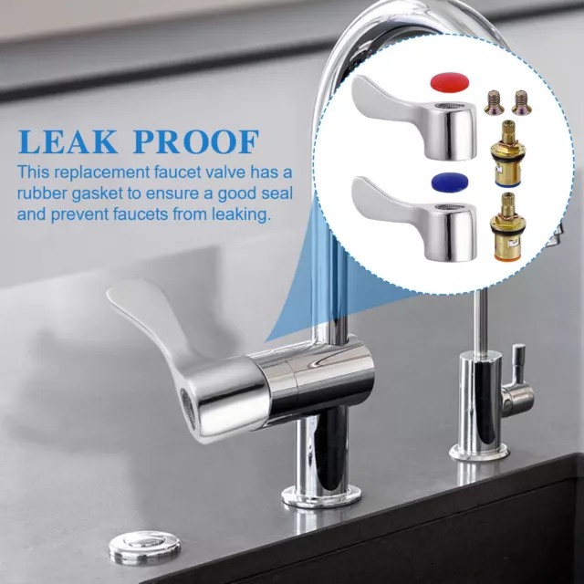 2sets Sink FaucetWith Screws Kitchen Bathroom Lever Head Mixer Tap