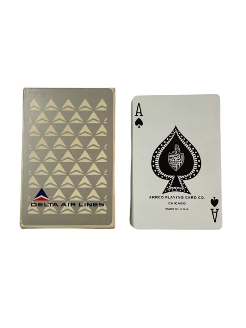 Vintage Arrco Playing Cards Delta Air Lines Chicago, IL Made in U.S.A.